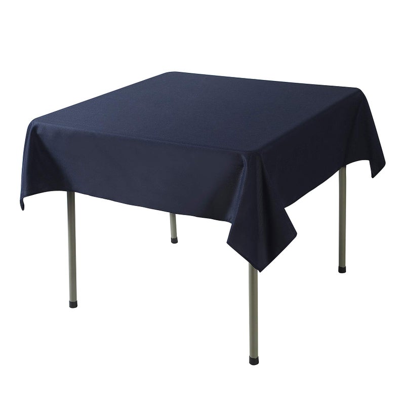 Cupuamon Square Tablecloth 52x52 inch Washable Polyester Fabric Table Cloth for Wedding Party Dining Banquet Decorationï¼ˆ52x52,Navyï¼‰ - Image 2